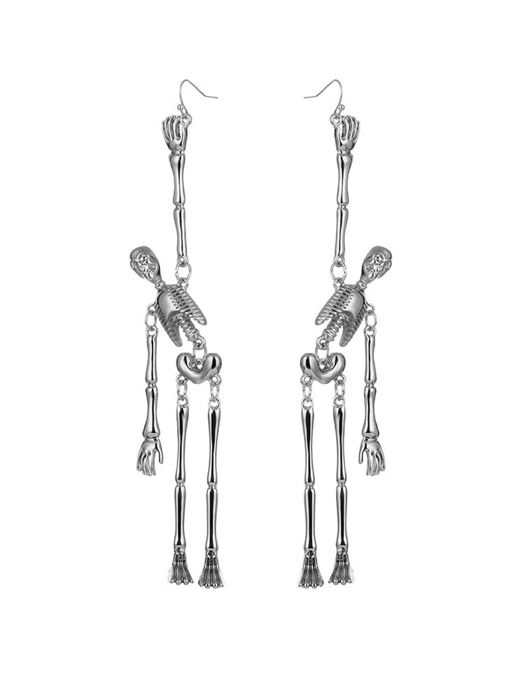 Halloween European Retro Skeleton Earrings