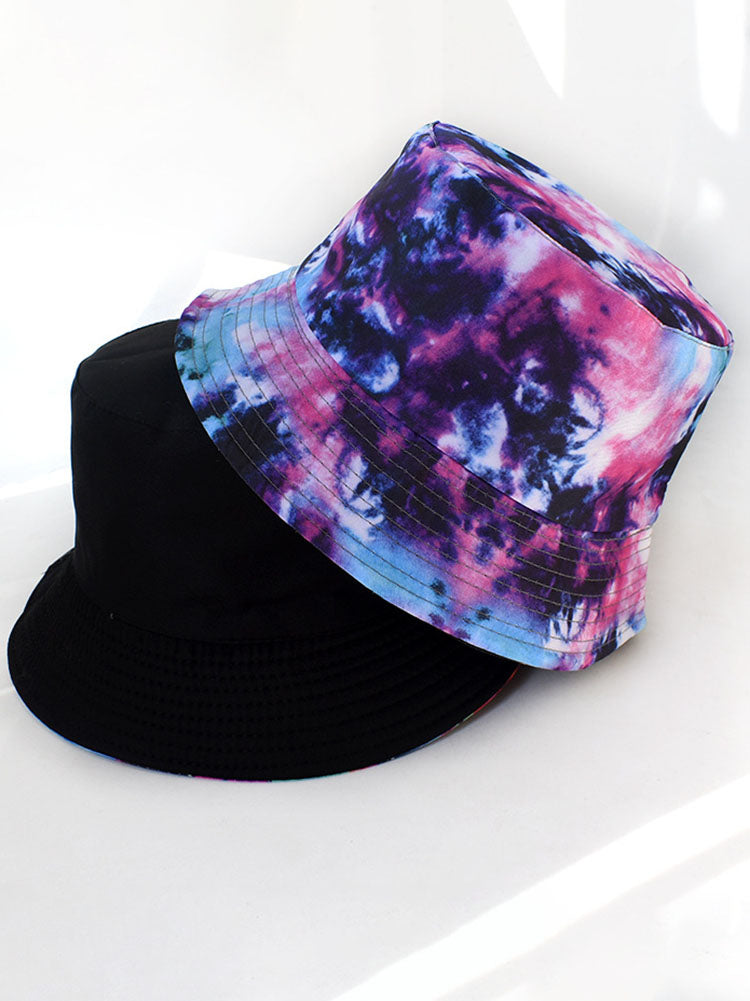 Tie Dyed Print Double Sided Bucket Hat