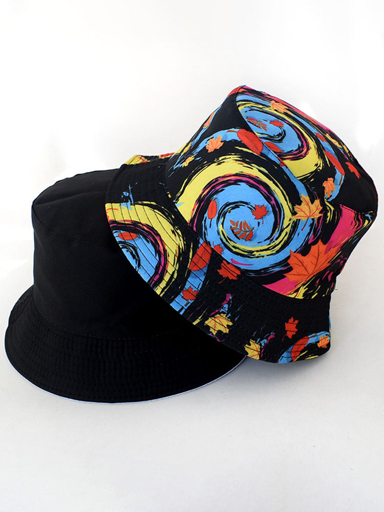 Tie Dyed Print Double Sided Bucket Hat
