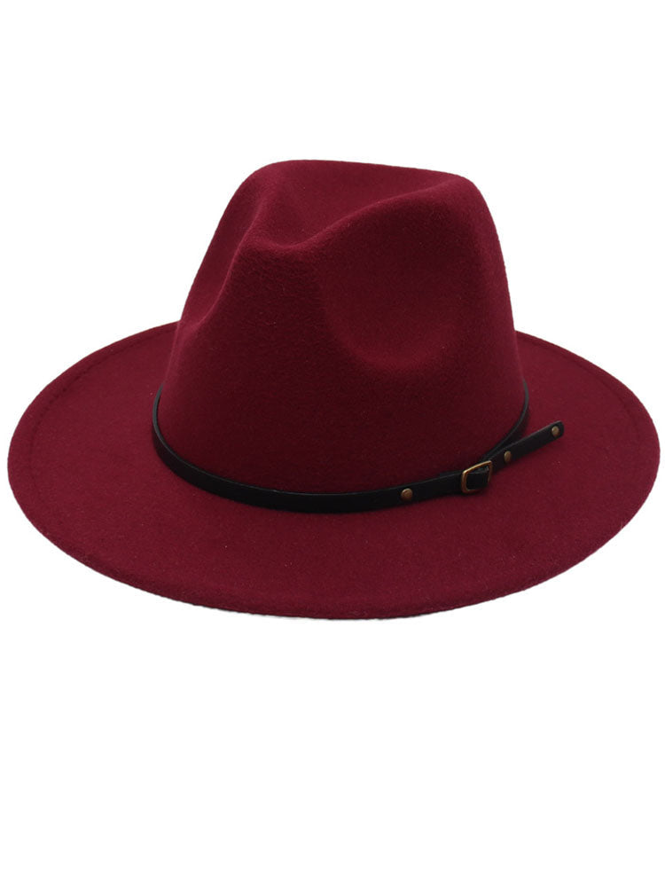 Woolen Retro Fedora Hat
