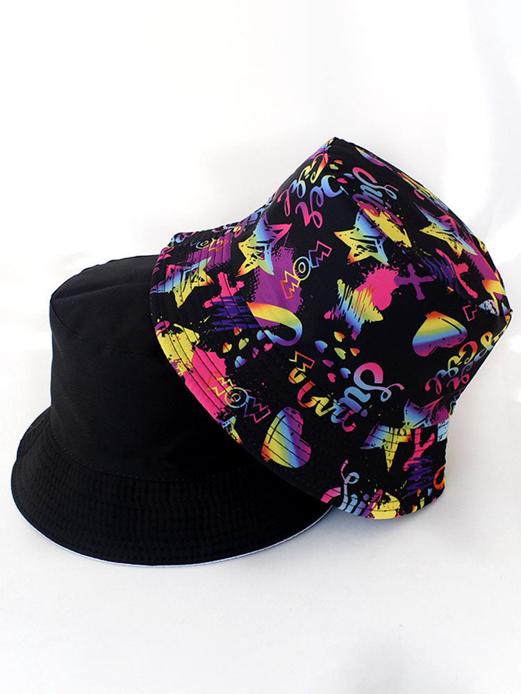Tie Dyed Print Double Sided Bucket Hat