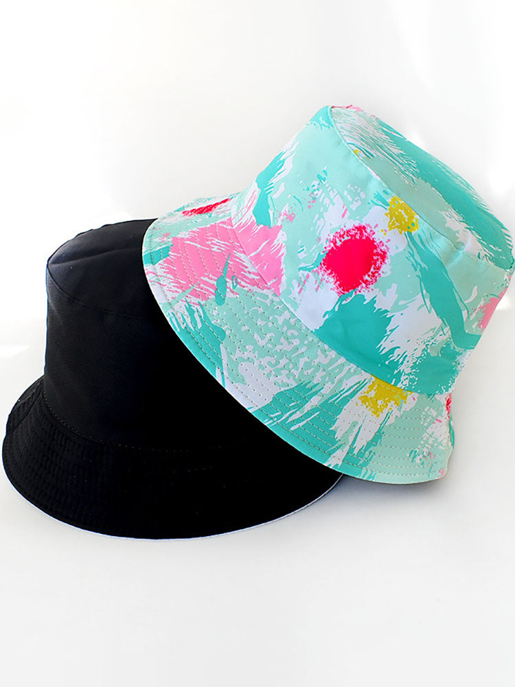 Tie Dyed Print Double Sided Bucket Hat