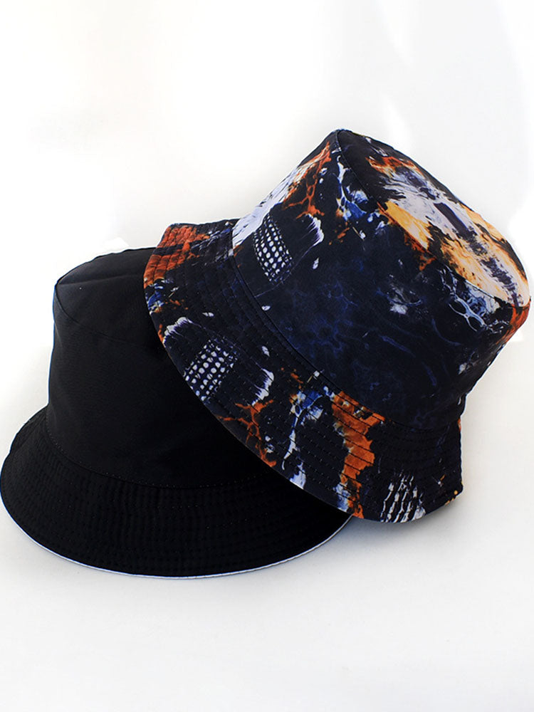 Tie Dyed Print Double Sided Bucket Hat
