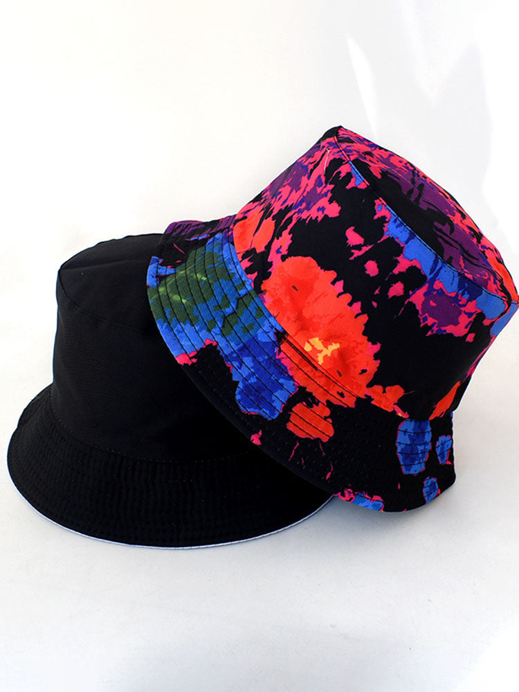 Tie Dyed Print Double Sided Bucket Hat