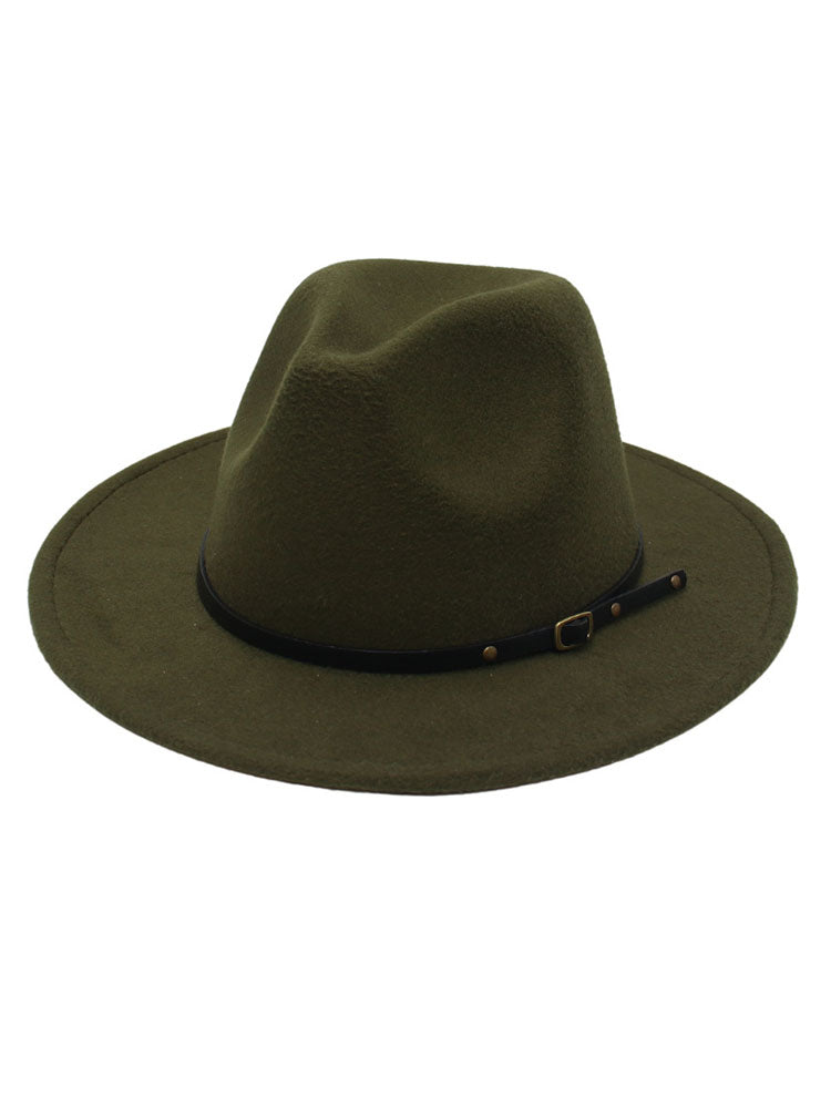 Woolen Retro Fedora Hat