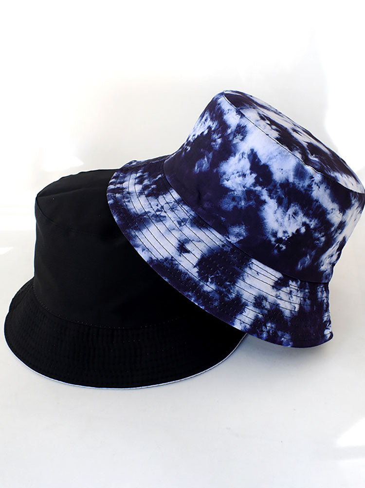Tie Dyed Print Double Sided Bucket Hat