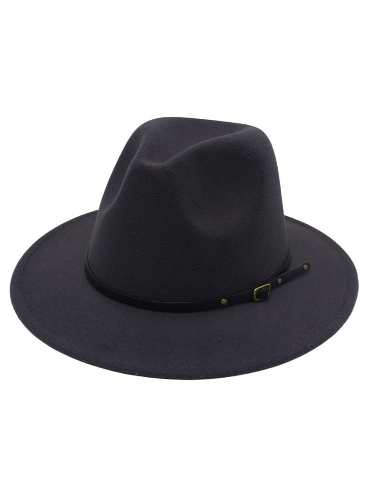 Woolen Retro Fedora Hat
