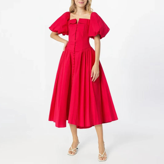 Stylish Patchwork V-Neck A-Line Mini Dress with Zipper Detail