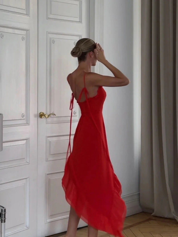 Elegant Asymmetrical Summer Bandage Dress