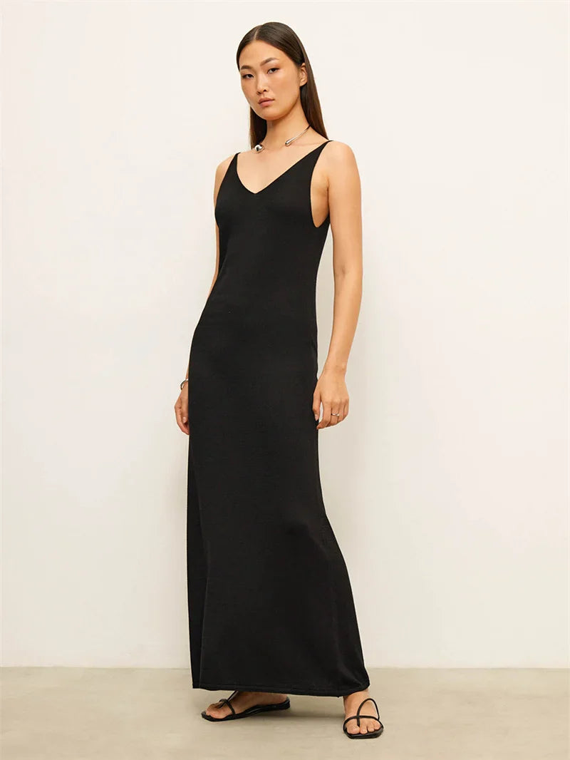 Pink Knit Maxi Dress & Cardigan Co-Ord Set – Elegant 2-Piece Winter Look