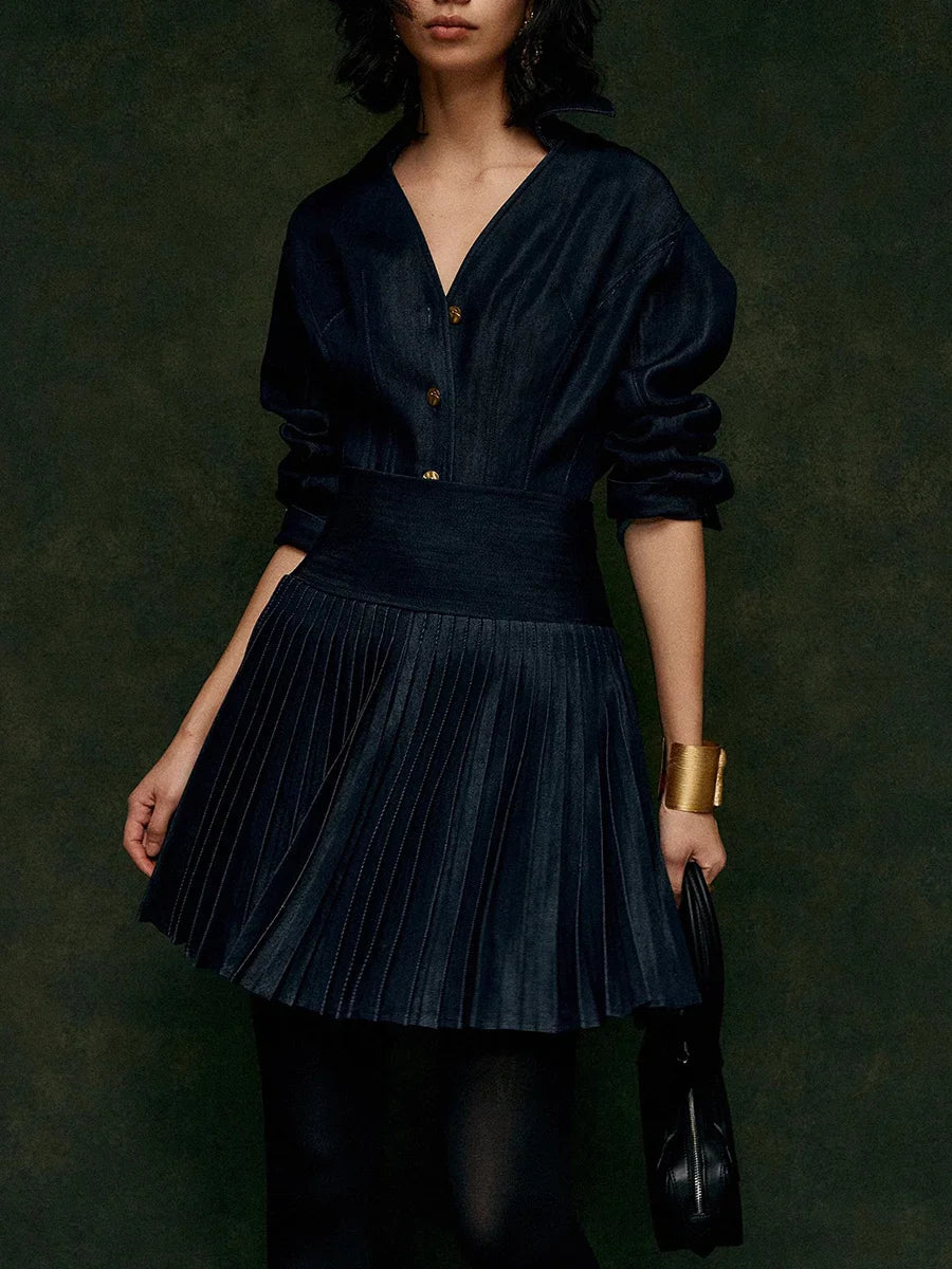 Casual Woven Two-Piece Set | Blue