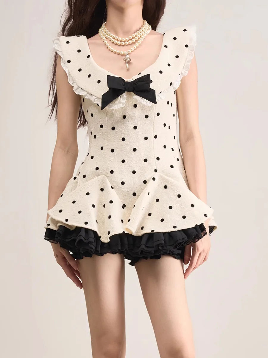 Women's Vintage O-Neck Sleeveless A-Line Knee-Length Dress