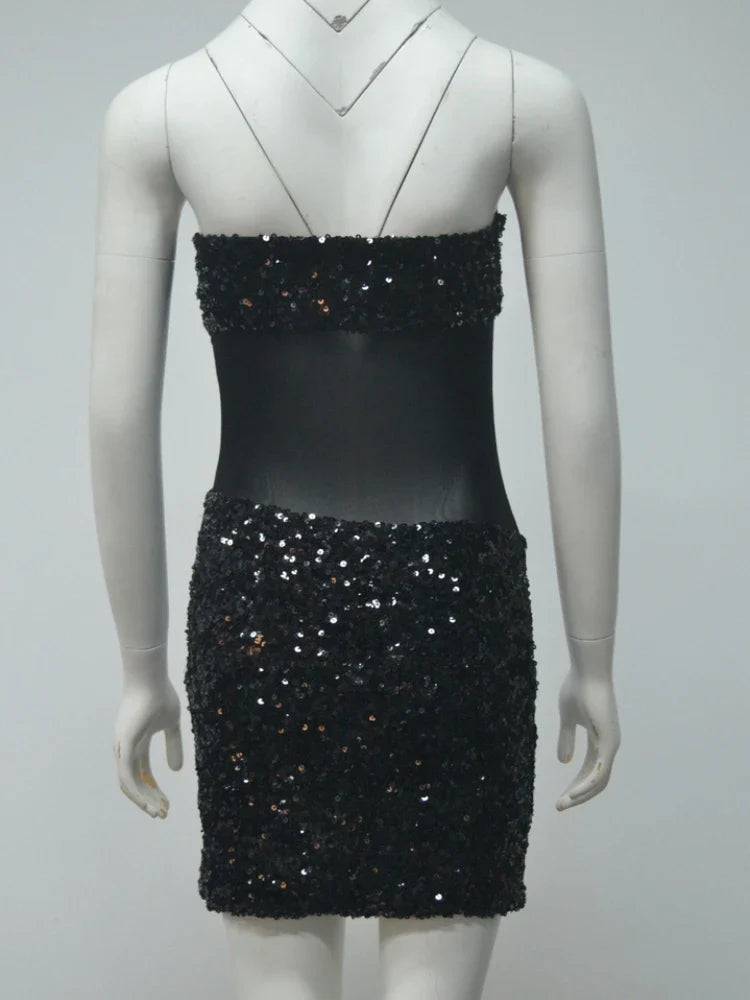 Sequined Strapless Bodycon Dress | The Starlight Dress