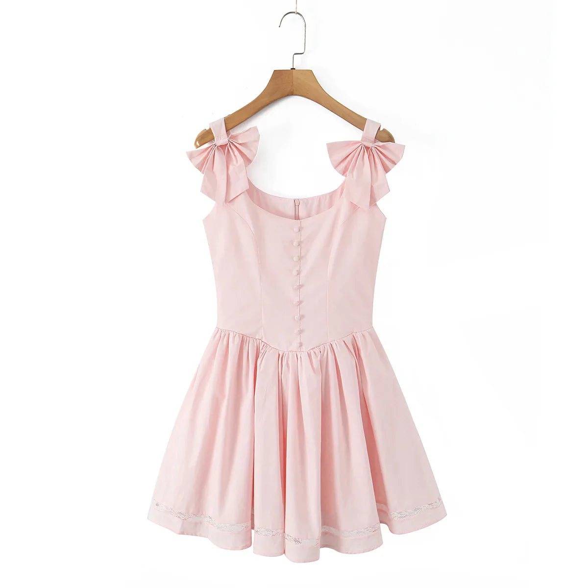 Pink 3D Bow Tank Mini Dress
