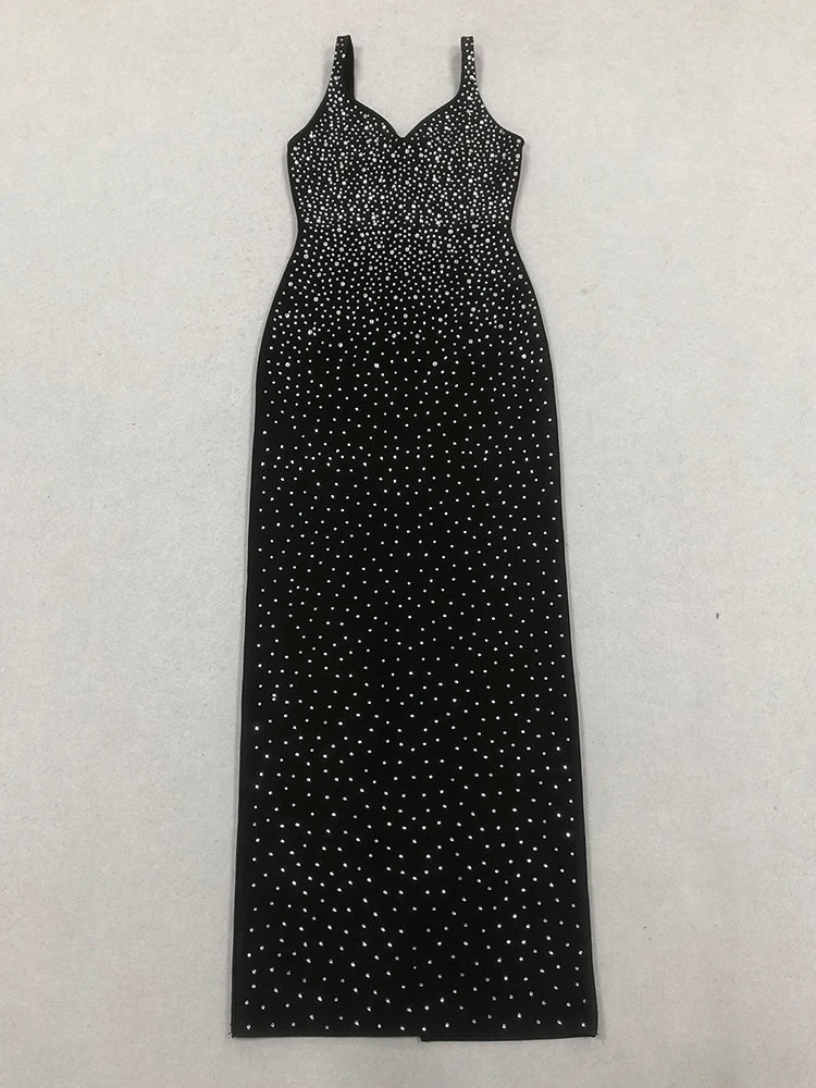 Black White 3D Flower Mini Dress | Spaghetti Strap Sheath Gown