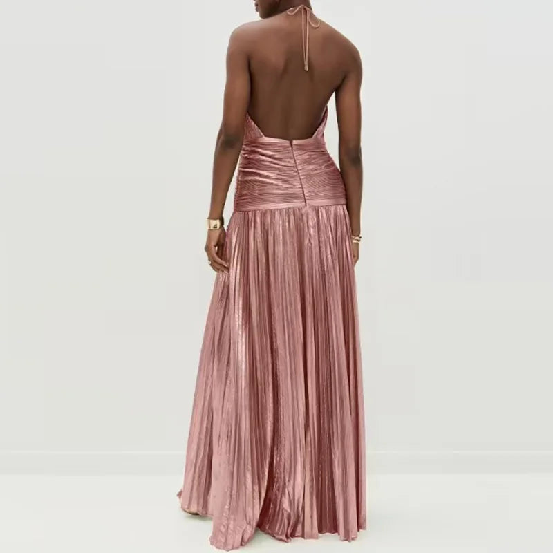 Halter High-Split Gown | The Solana Gown