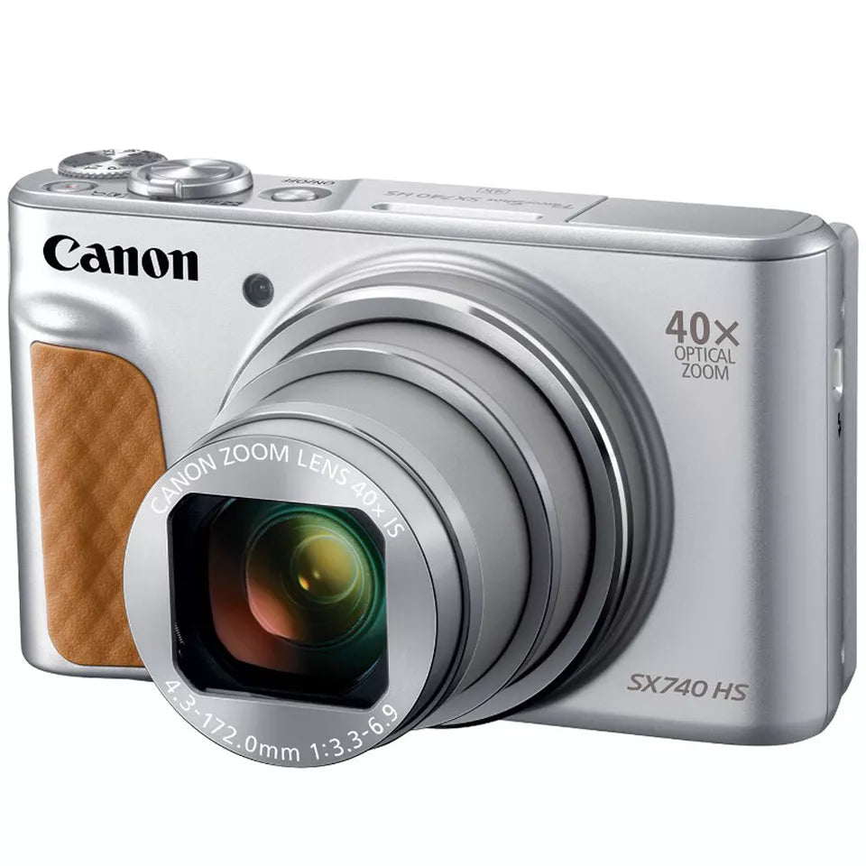 Canon PowerShot SX740 HS 20.3MP 40xOptical Zoom with 4K Video Recording (Silver)