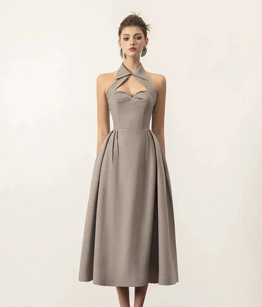 Halter Neck Backless Dress | The Stella Dress