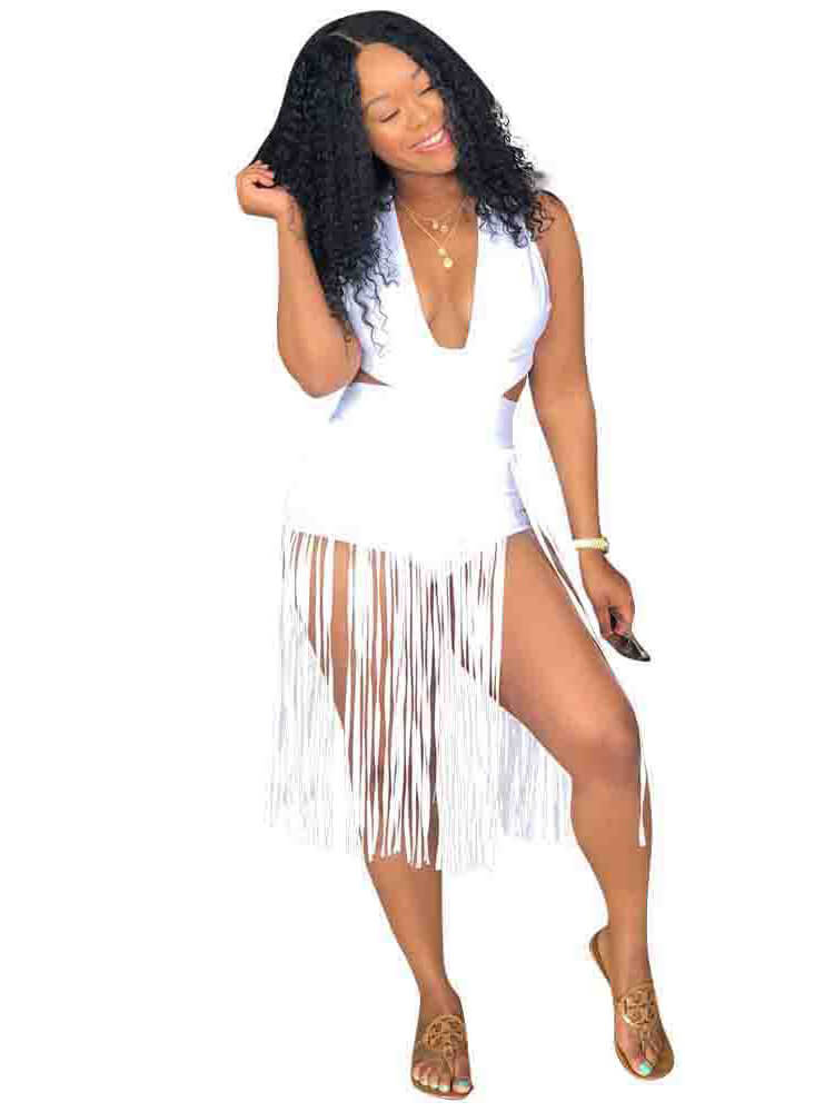 Fringe Tassel Bodycon Dresses Jumpsuits Rompers