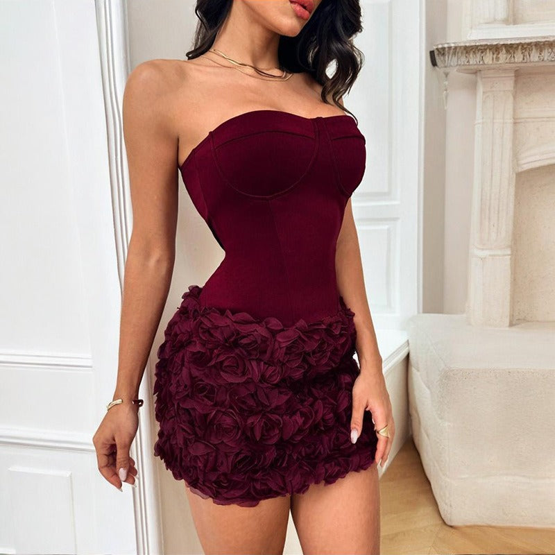 Three-Dimensional Flower Dress