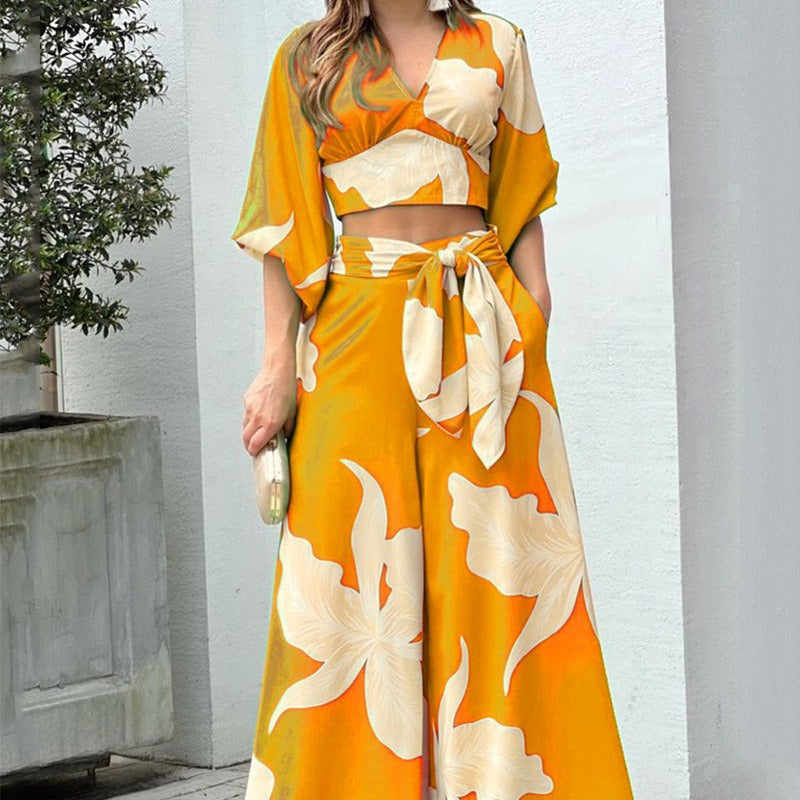 Two Piece Crop Top Split Maxi Skirt Outfits