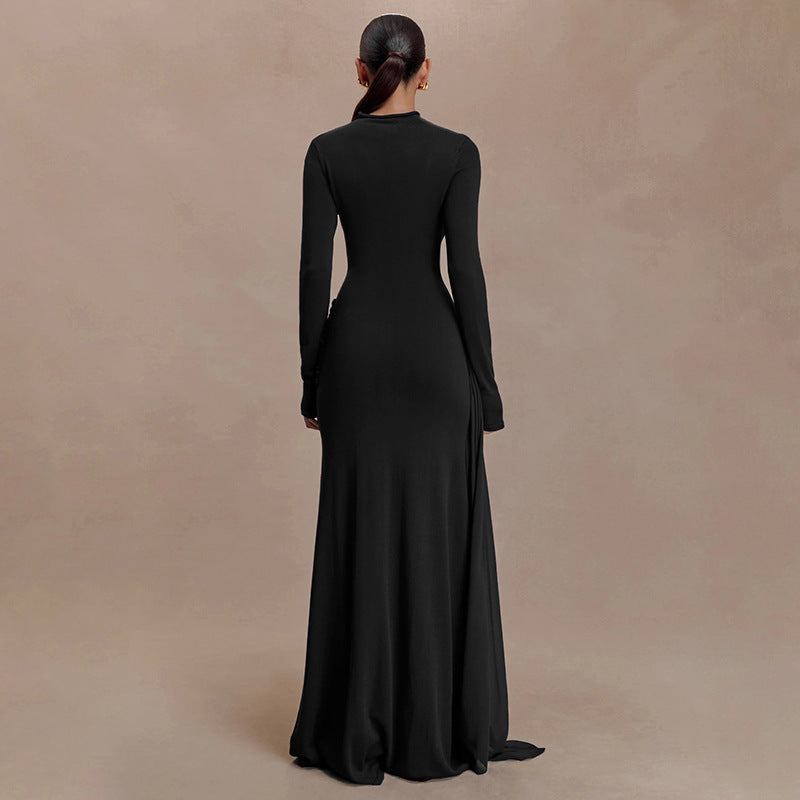 Belted A-Line Dress