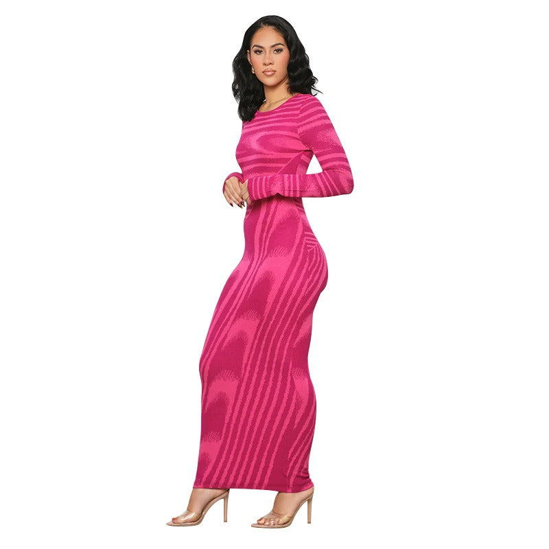 Irregularly Cinched Waist And Hip Dress