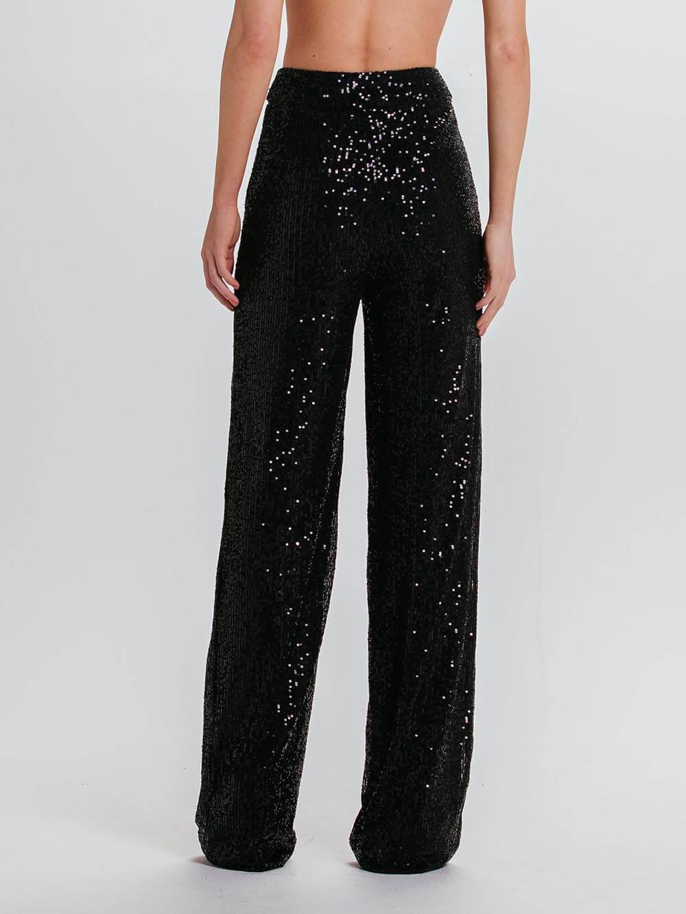 Classic Sequin High Waist Pocket Pants