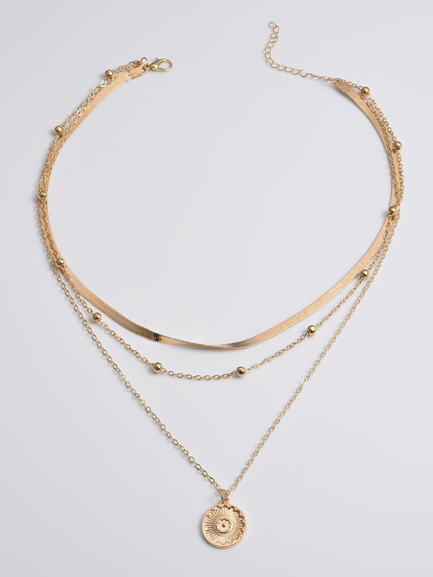 Multi-layered Pendant Necklace