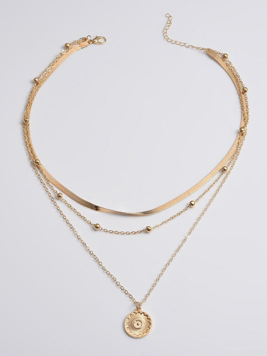 Multi-layered Pendant Necklace