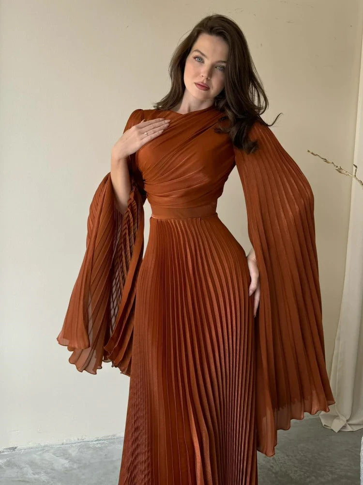 Lace-Up Batwing Gown | The Venus Gown