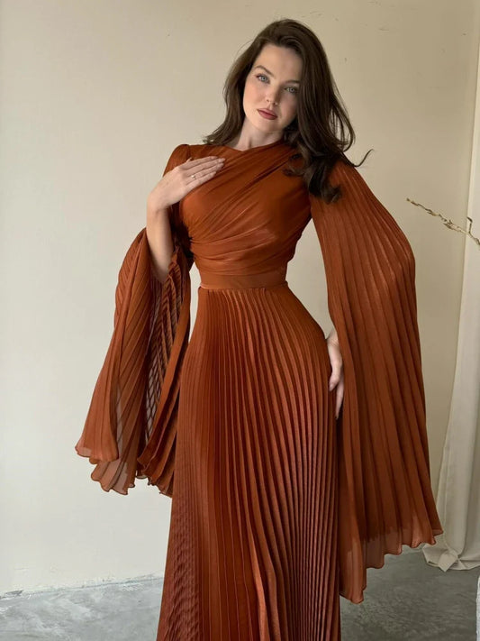 Lace-Up Batwing Gown | The Venus Gown