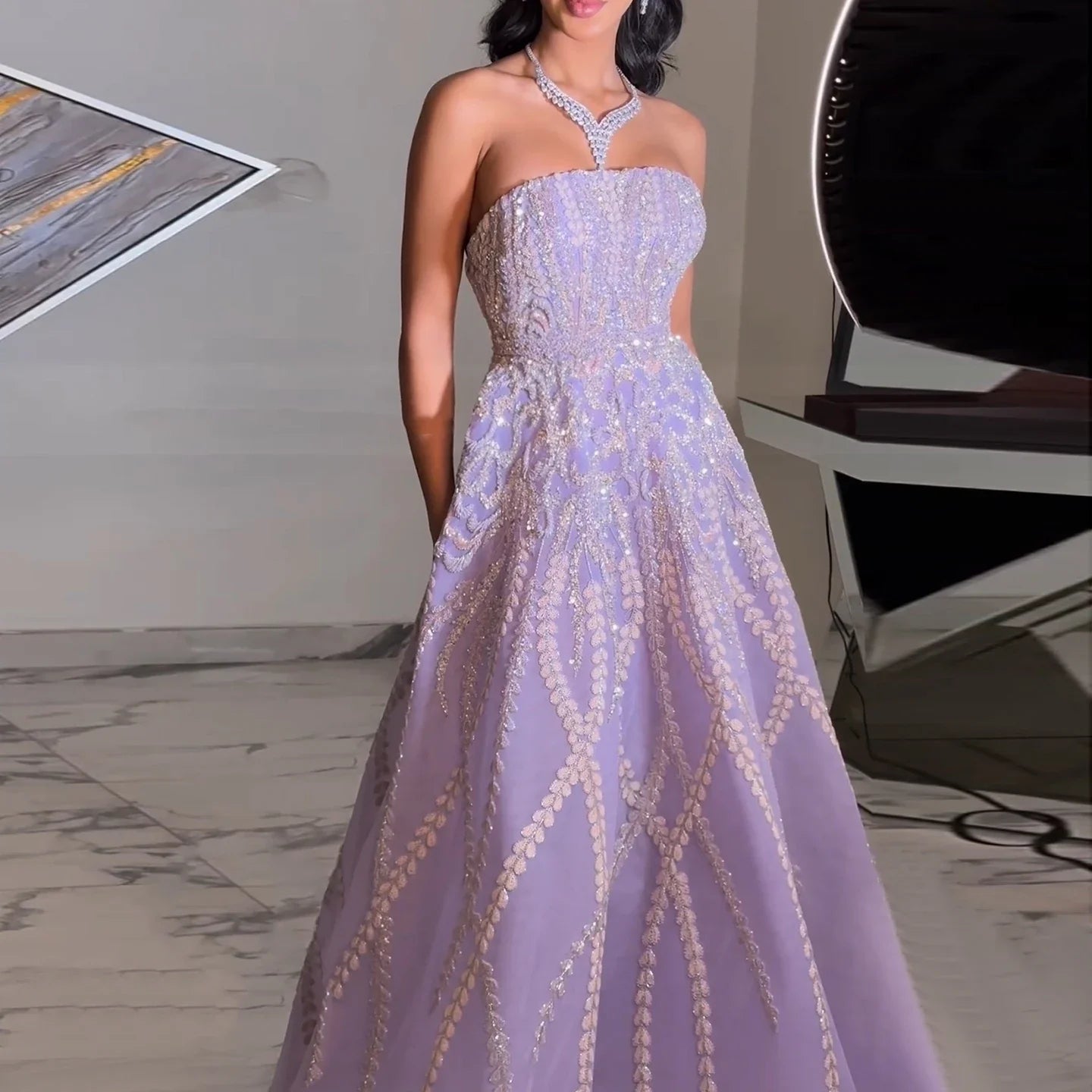 Lilac A-Line Gown | The Lavender Dream Dress