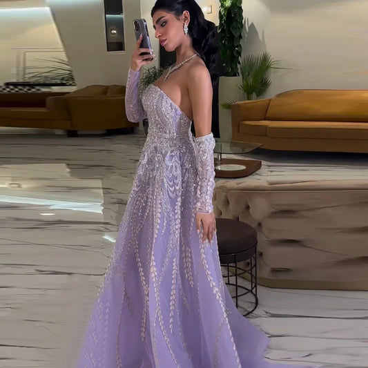 Lilac A-Line Gown | The Lavender Dream Dress