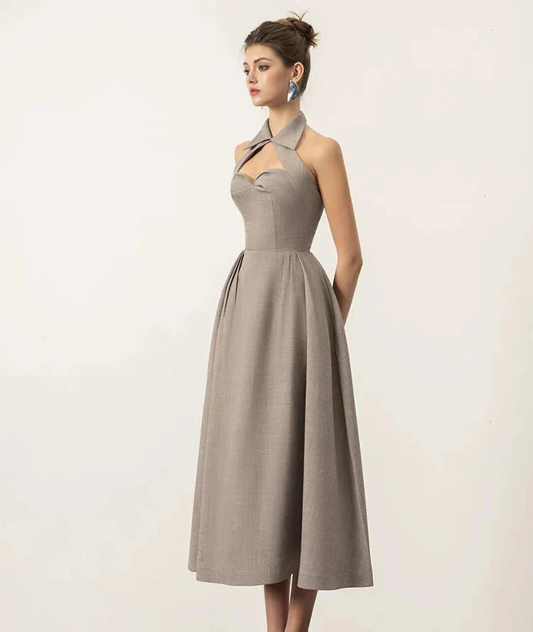 Halter Neck Backless Dress | The Stella Dress