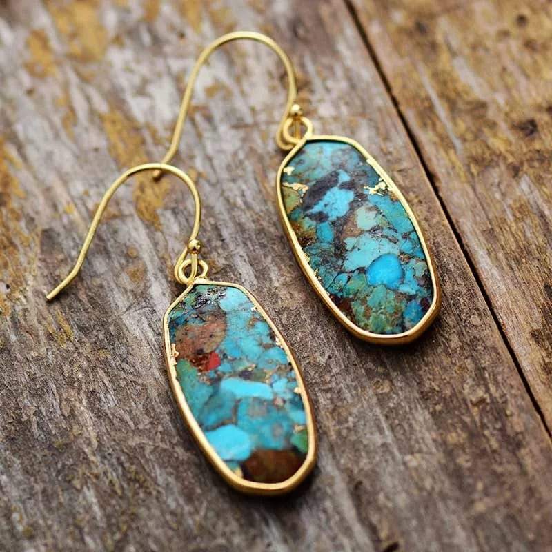 Turquoise Natural Stone Earrings